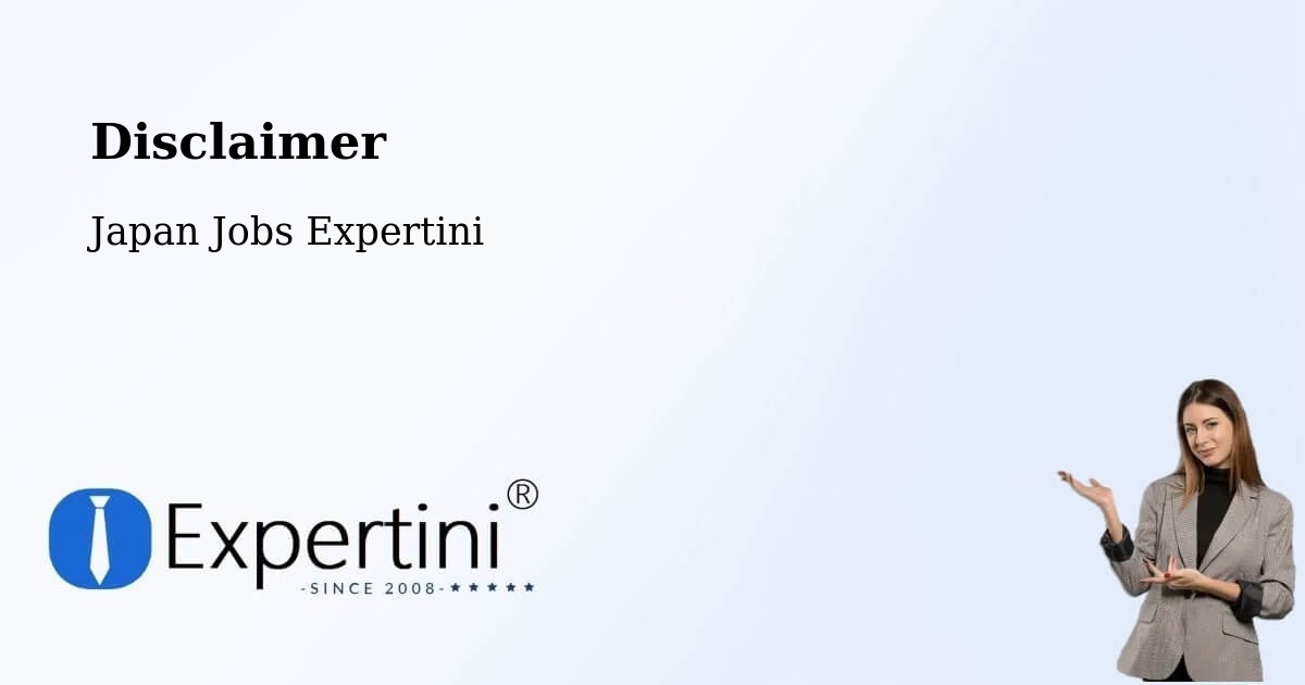 Disclaimer – Nagai - Japan Jobs Expertini